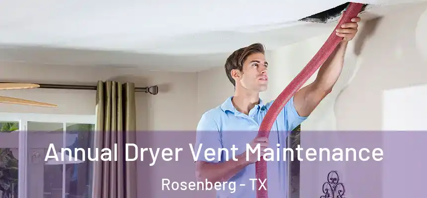  Annual Dryer Vent Maintenance Rosenberg - TX